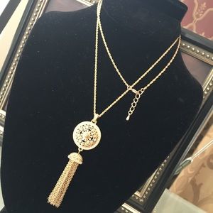 Gold plated necklace jewelry